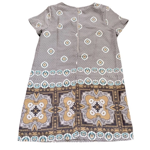 Lulu's Black and Gold Patterned Midi Dress - Picture 3 of 10